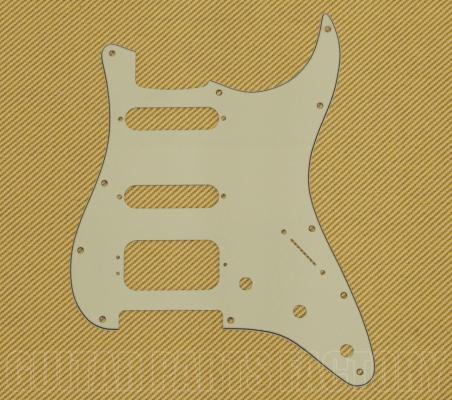 005-4021-049 Genuine Fender H/S/S 3-ply Mint Stratocaster/Fat Strat Pickguard 0054021049