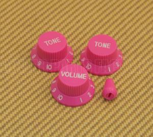 PK-0178-HP Hot Pink w/White Lettering Set for Import Strat