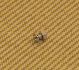PL4090 Nickel Screw & Nut for Les Paul Style Guitar Pickguard Bracket
