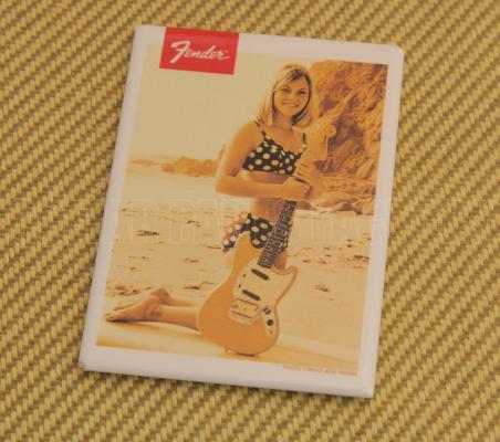 910-0249-000 Fender Guitar Old School Polka Dot Bikini Girl Magnet 9100249000