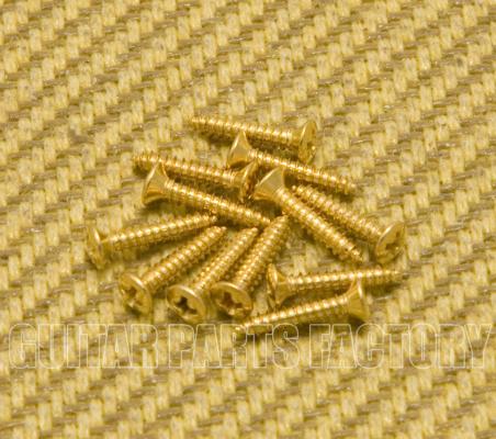 006-1010-049 (12) Genuine Gretsch Guitar Gold Bezel Ring Screws 0453G 0061010049