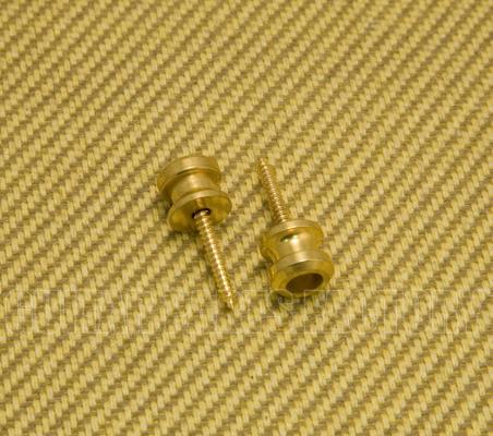 AP-0683-002 2 Gold Buttons and Screws for Schaller & Korean Made Strap Locks