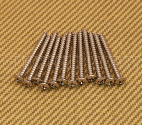 001-5636-049 (12) Genuine Fender Neck Plate /Tremolo Claw Mounting Screws Nickel 0015636049