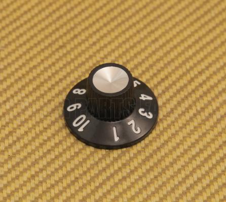 005-5856-000 Genuine Fender Vintage Style Numbered D-shaft Amp Knob 0055856000