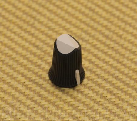 002-8800-000 Fender Black & White New Old Stock Amp Knob D-Shaft