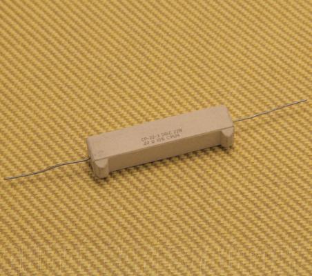 002-9022-000 Genuine Fender Wire Wound Power Resistor, 25W, .22 Ohm, 10%