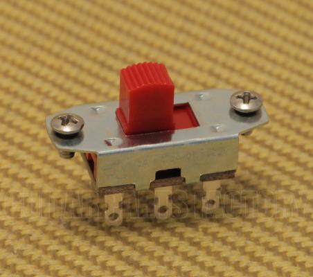 EP-0260-026 On-On Red Button Slide Switch for Fender Jaguar/Jazzmaster Guitar 