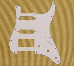 PG-0995-035 White 3-ply H/S/S Pickguard for Fender Stratocaster/Strat