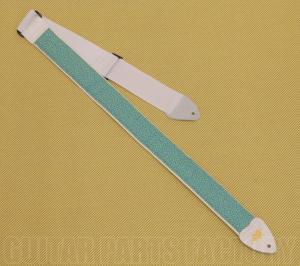 086-8005-025 2 Inch LM Products Alexis Green Hearts Guitar Strap Guitar/Bass 0868005025