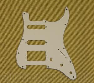 PG-0995-050 Humbucker Parchment 3-ply Pickguard for Strat Guitar SSH 