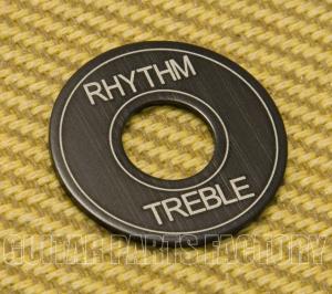 DR-003-AB Standard Black Aluminum Rhythm/Treble Toggle Guitar Select Switch Ring 