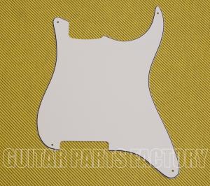 PG-0992-035 White Blank 4-Hole Outline for Stratocaster Guitar Pickguard