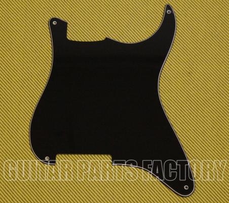 PG-0992-033 Black Blank 4-Hole Outline for Stratocaster Guitar Pickguard 