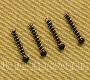 GS-USA-003 Black Imperial/USA Thread Guitar Humbucker Pickup Springs & Screws Kit (4)