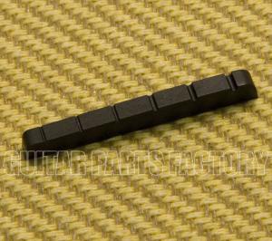 NT034BK Slotted Graphite 6-String Nut