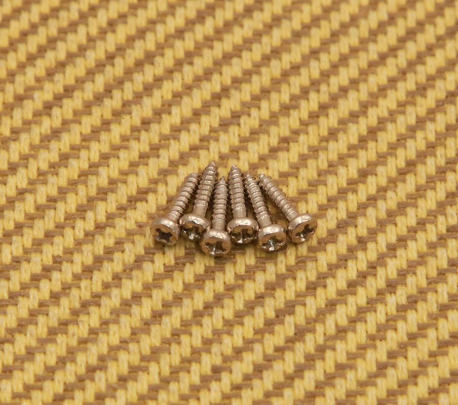 GP085 (6) Nickel Grover Tuner Mounting Screws Guitar or Bass