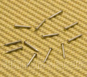 003-6650-049 (12) Nickel Amp Faceplate Pins (Escutcheon) - #18 x 3/8" 0036650049
