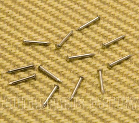 003-6650-049 (12) Nickel Amp Faceplate Pins (Escutcheon) - #18 x 3/8" 0036650049