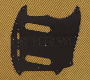 PG-0581-033 Black 3-ply Guitar Pickguard for Vintage USA Fender Mustang