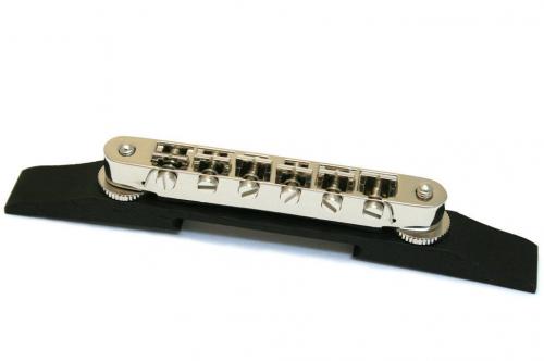 006-0884-000 Genuine Gretsch A-O-M 74mm Bridge Ebony Nickel 0060884000