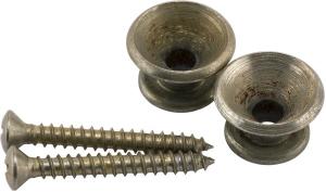 099-7215-000 Fender Road Worn Nickel Guitar Strap Buttons (Set of 2) 0997215000