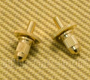 MB002-G (2) M3 Nashville Style Gold Tune-o-matic Guitar Bridge Studs & Wheels