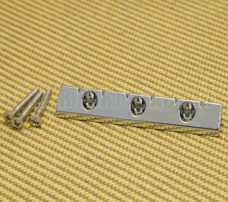 GB-LAP-C Chrome Lap Steel Style Universal Flat Mount Guitar Bridge