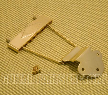 T120SG Diamond Gold Short Trapeze Tailpiece for Guitar ES-335 Short Style