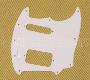 JGS-1202T WD White 1-Ply Thin Pickguard for Fender Jag Strang