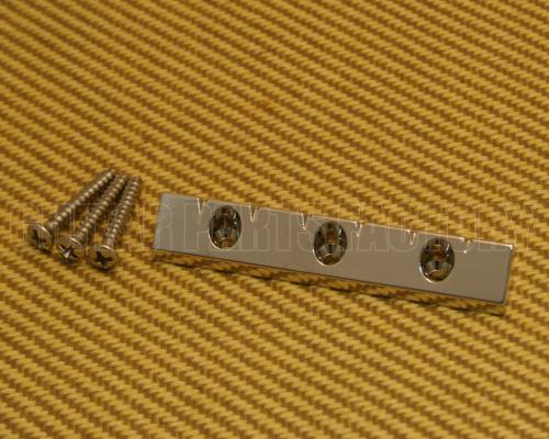 GB-LAP-N Gretsch Nickel Lap Steel Universal Low Profile Flat Mount Guitar Bridge