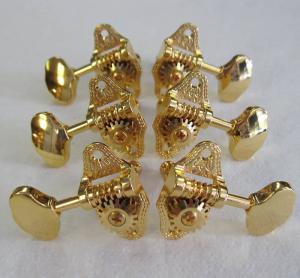 009-6600-000 Gretsch Guitar Guitar Tuners 3X3 Open Back G5400 Hollow Bodies Gold 0096600000