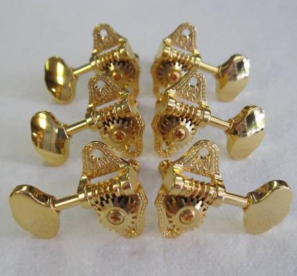 009-6600-000 Gretsch Guitar Guitar Tuners 3X3 Open Back G5400 Hollow Bodies Gold 0096600000