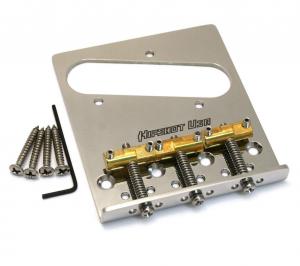 44100-43 Hipshot 3-Saddle Stainless Bridge For Vintage Tele