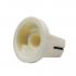 PK-XN04-60W White Flat Flush Plastic Amp or Pedal Knob 6mm Split Shaft