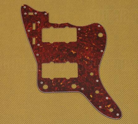 PG-0582-044 Red Tortoise Pickguard for Fender Jazzmaster 62 AVRI