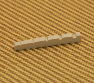 BN-2211-00Y White Resonant Plastic Slotted 5-String Bass Guitar Nut 