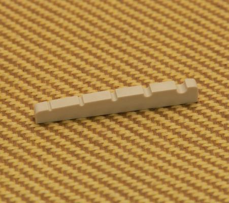 BN-2211-00Y White Resonant Plastic Slotted 5-String Bass Guitar Nut