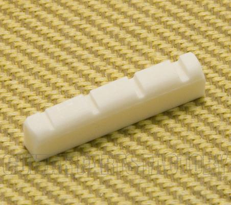 BN-8864-BONE 4-String Slotted Bone Bass Guitar Nut  42 X 6 mm