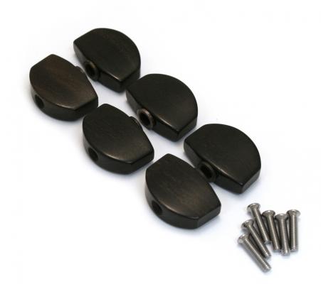 TK-0999-0E0 Ebony Machine Head Guitar Tuner Buttons For Full Size Schaller