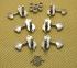 WJ28N 3+3 Tuning Pegs Tuners Machine Heads Nickel Butterbean Guitar Wilkinson