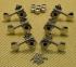 WJ28N 3+3 Tuning Pegs Tuners Machine Heads Nickel Butterbean Guitar Wilkinson