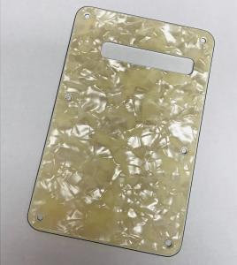 006-3976-000 Genuine Fender Left-Handed 4-Ply Aged White Pearl Stratocaster Backplate Tremolo Cover 0063976000