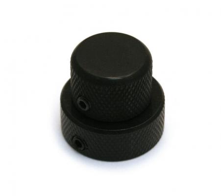 MK-STK-B (1) Black Full Size Stacked Guitar/Bass Knob for 6mm/8mm Shaft