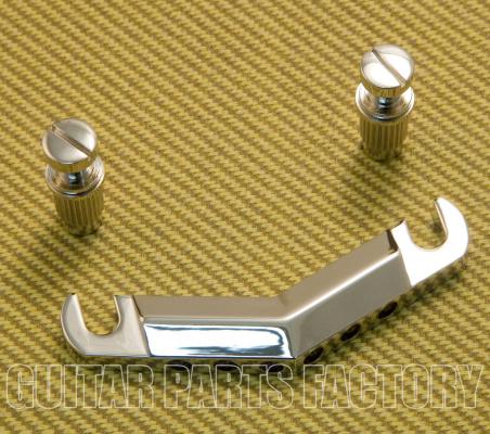 770-9343-000 Gretsch Nickel V Stop Chevron Guitar Tailpiece Streamliner 7709343000