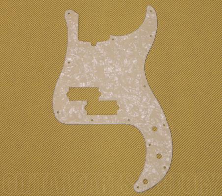 099-2176-000 Genuine Fender Pickguard Precision Bass Aged White Pearl 4-Ply 0992176000 