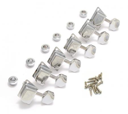 099-0822-100 Genuine Fender 70s "F" Series Tuners Chrome Stratocaster/Telecaster 0990822100 