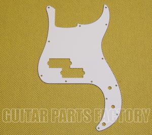 005-8261-000 Fender 13-Hole MIM Deluxe P Bass 3-Ply White Pickguard W Shield 0058261000