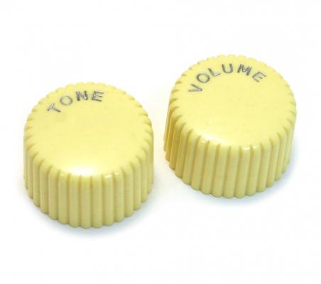 PK-3260-028 Harmony Cream Cupcake Knob Set Guitar Bass Tone Volume