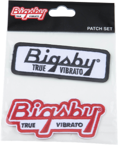 180-7284-100 Set of (2) Bigsby True Vibrato  Iron-On Guitar Patches 1807284100  