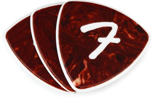 198-4346-300 Fender 3-Ply Celluloid 346 F Grip Picks Shell 3-pack 1984346300